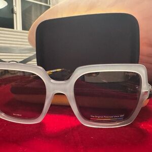 Polaroid Unisex Gray & Tortoise Sunglasses Polarized Lenses